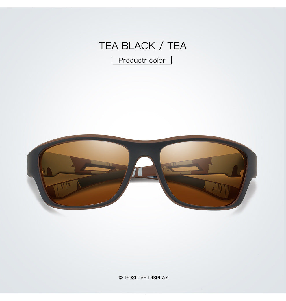 2 pcs Stylish Polarized Sports Sunglasses - UV Protection, Lightweight, Ideal for Fishing &amp; Outdoor Activities