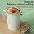 Blue Portable Automatic Mixing Coffee Cup - Stainless Steel Magnetic Stirrer(handle stlye)