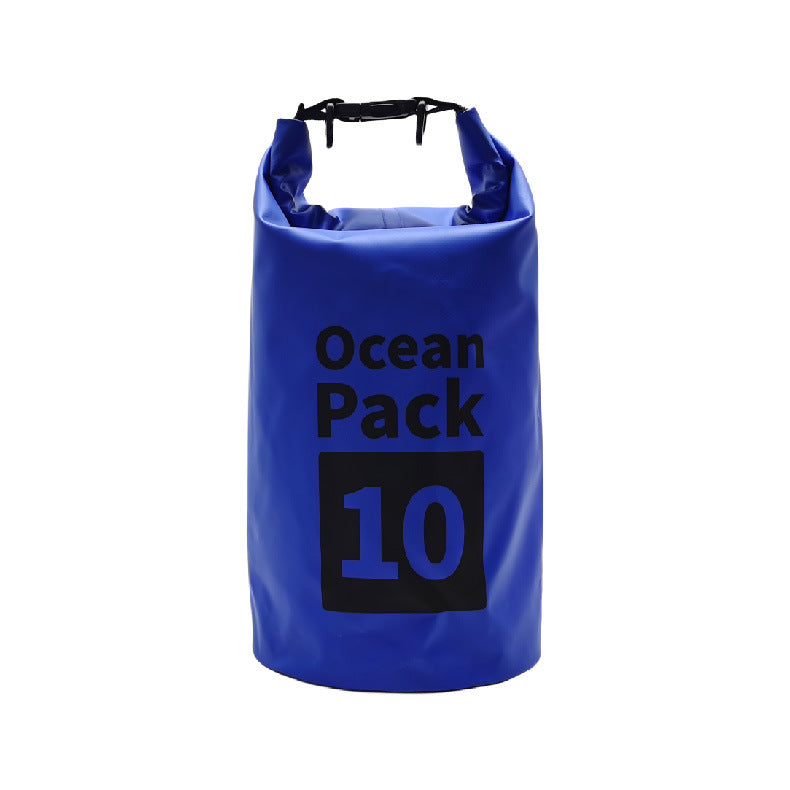 Blue 10L Waterproof Dry Bag - PVC Mesh Rafting &amp; Swimming Backpack