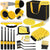 (Drill not included)Car Cleaning Supplies - Complete Auto Detail Brush Set for Interior, Exterior, Wheels & Tires - Power Scrubber Drill Brush Kit Included