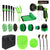 (Drill not included)Car Cleaning Supplies - Complete Auto Detail Brush Set for Interior, Exterior, Wheels & Tires - Power Scrubber Drill Brush Kit Included