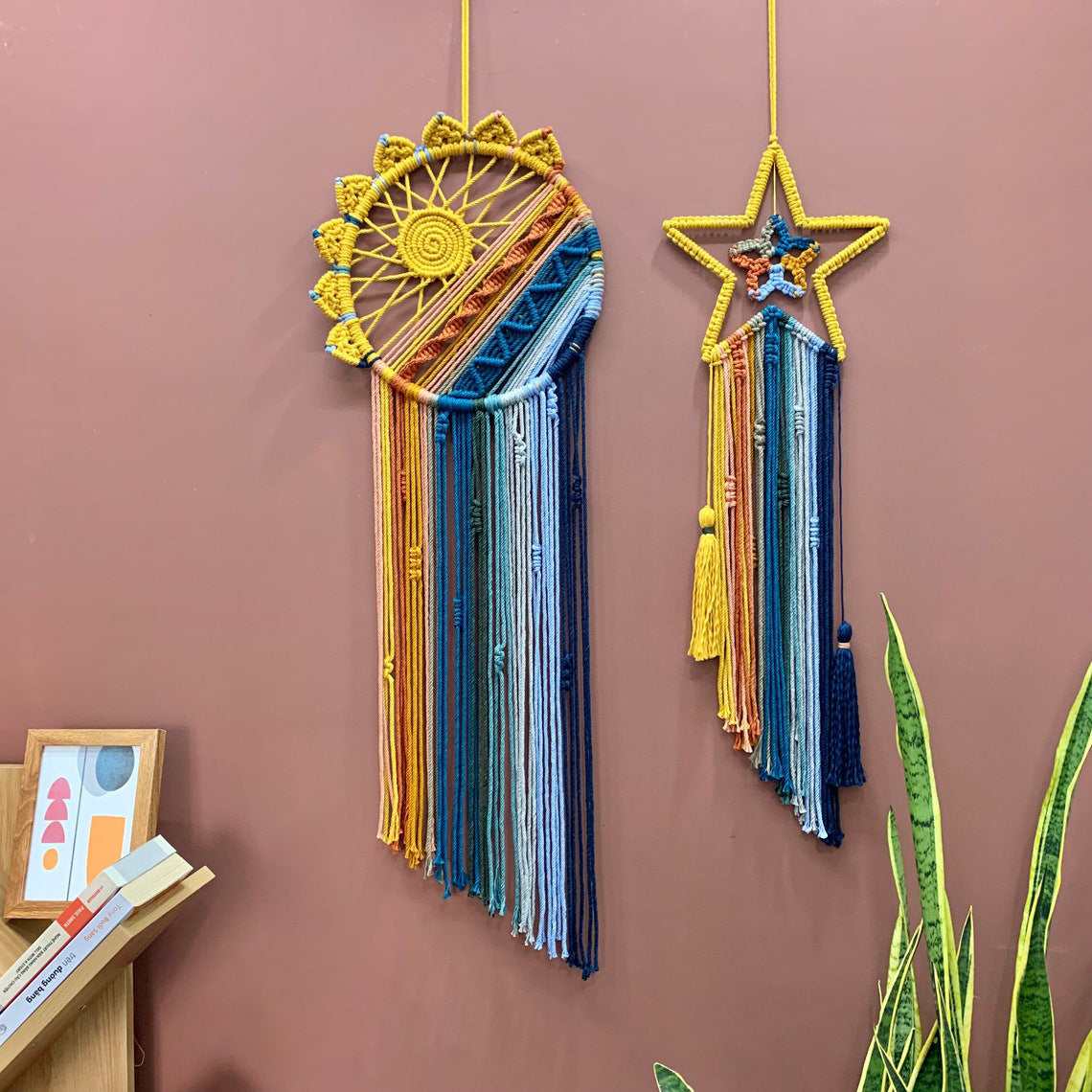 Colorful Tassel Dream Catcher - Bohemian Style Wall Decor (Star)