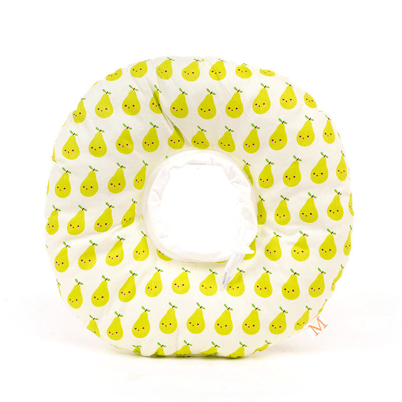 2 pcs Green Pear Soft Pet Recovery Collar - Comfortable Anti-Lick Cone for Cats &amp; Dogs Size XS