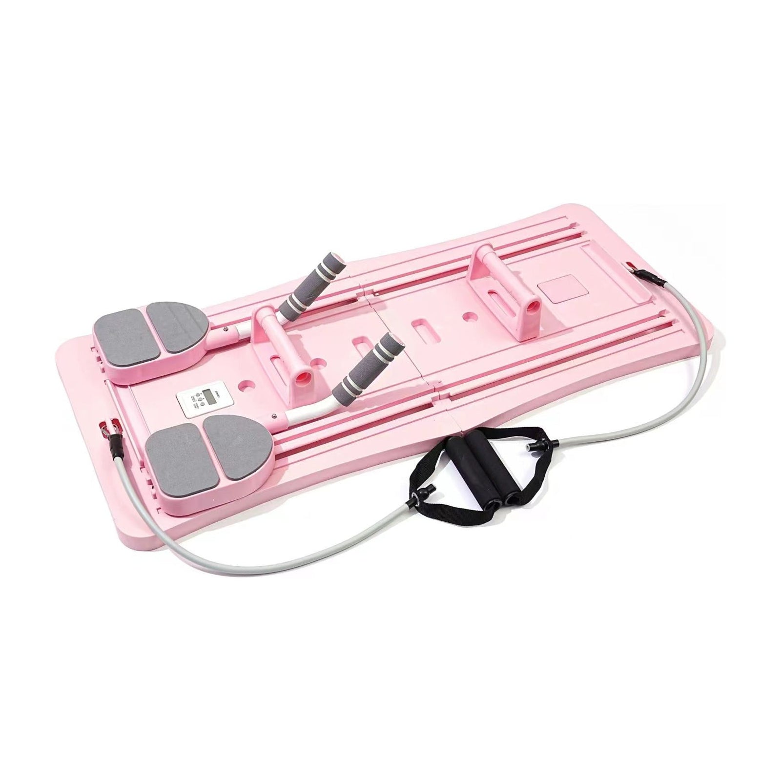 Pink Foldable Multi-Functional Abdominal Trainer - Home Workout Fitness Board