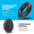 Blue 5-Piece Hand Grip Strength Training Set - Adjustable Grip Exerciser, Silicone Grip Rings & Grip Ball