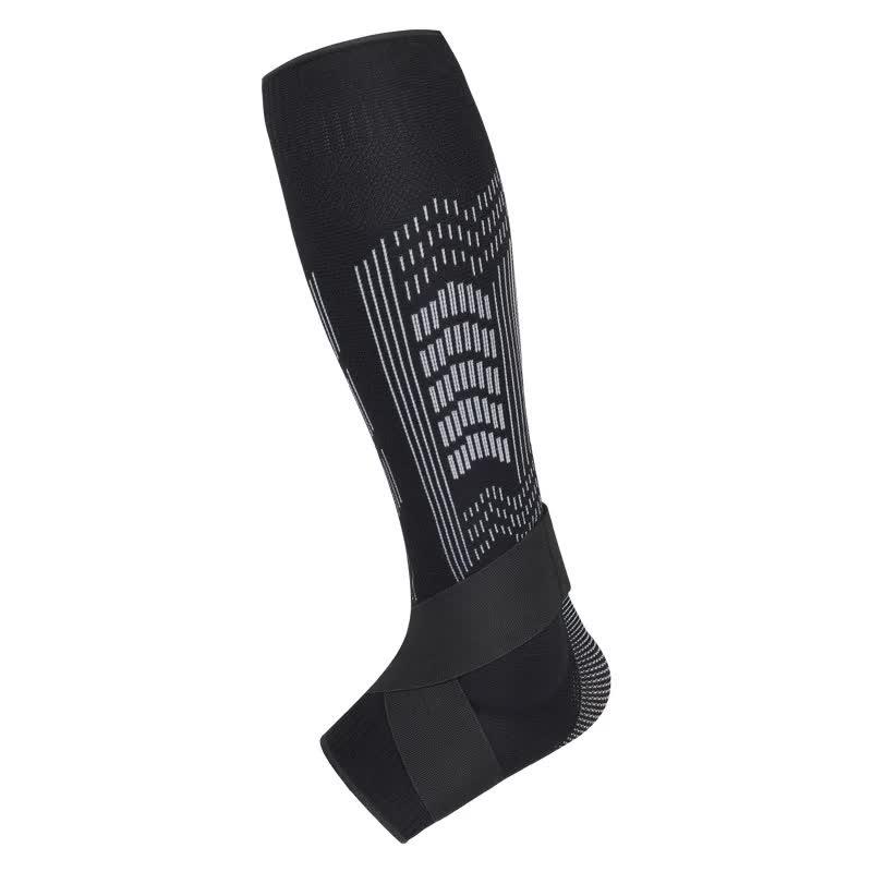 Size XL 1 Pair Black Compression Calf Sleeves for Sports - Adjustable Support for Running, Soccer, Hiking & More