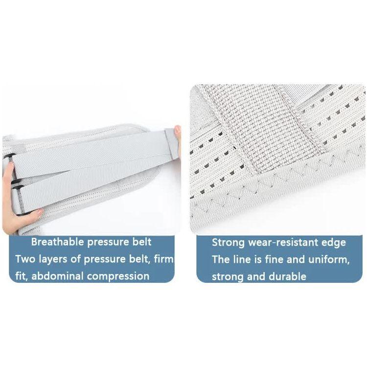 Size M Black Breathable Waist Support Belt - Adjustable Back Brace for Men and Women, Ideal for Weightlifting, Squats & Back Pain Relief