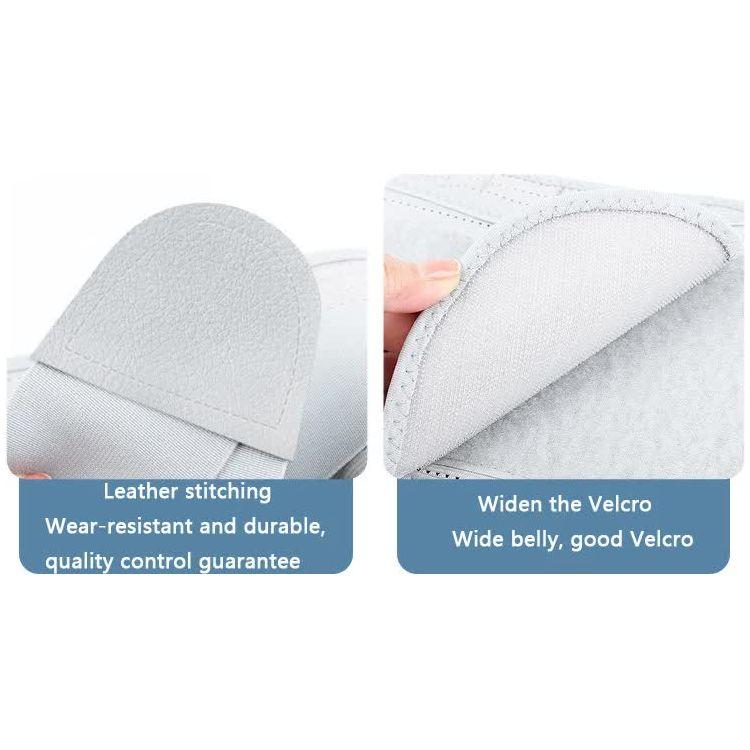 Size L Grey Breathable Waist Support Belt - Adjustable Back Brace for Men and Women, Ideal for Weightlifting, Squats & Back Pain Relief