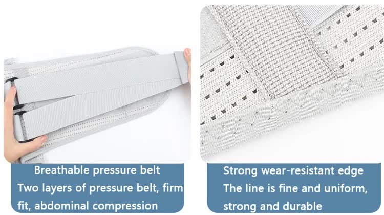 Size S Grey Breathable Waist Support Belt - Adjustable Back Brace for Men and Women, Ideal for Weightlifting, Squats & Back Pain Relief