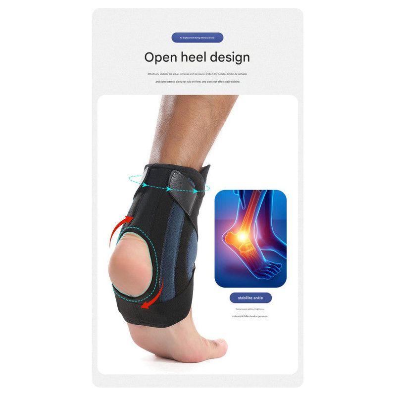 1 Pair Black Pink Adjustable Ankle Brace – Compression Support for Running, Sports, and Ankle Recovery