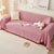 180*420CM Pink Premium Polyester Sofa Throw Blanket, Multi-Seasonal Use, Sofa Protector