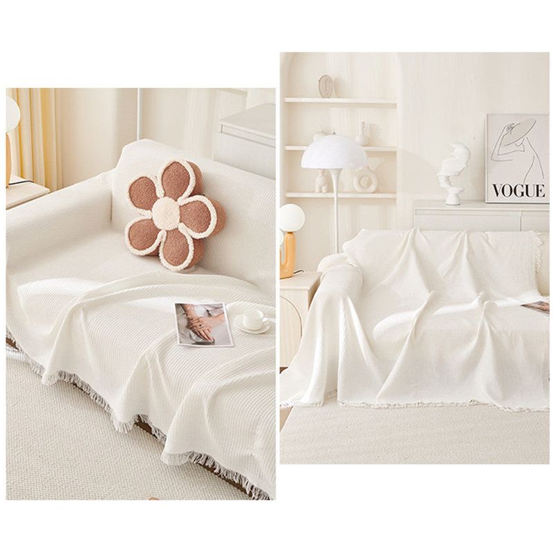 180*420CM Pink Premium Polyester Sofa Throw Blanket, Multi-Seasonal Use, Sofa Protector