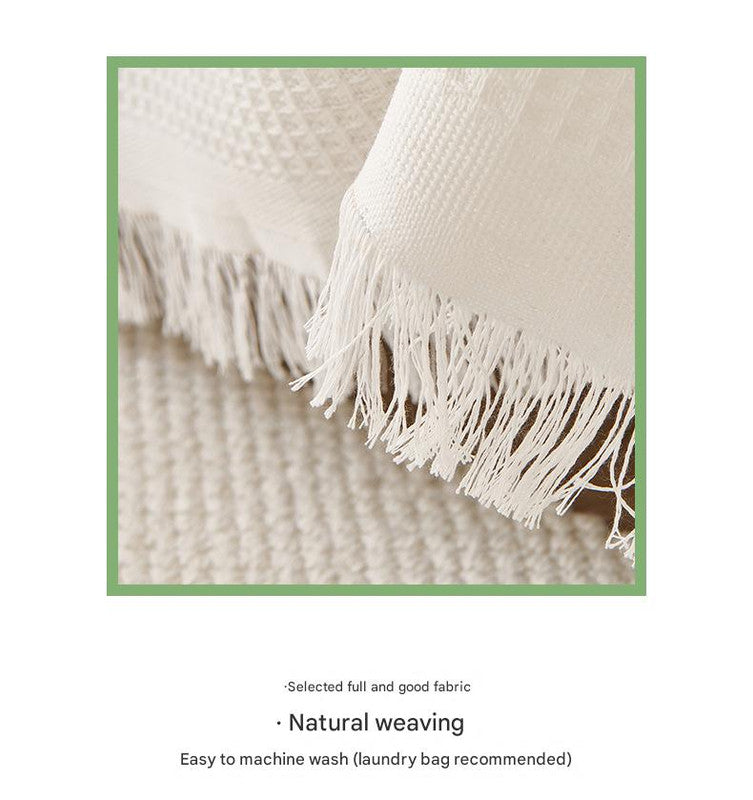 180*420CM Off White Premium Polyester Sofa Throw Blanket, Multi-Seasonal Use, Sofa Protector