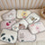 Cute Cat Pattern 2 Piece Set Kids Cooling Pad Set - 60x120cm Cartoon Latex Mattress Protector,  Pillow