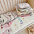 Donuts Pattern 2 Piece Set Kids Cooling Pad Set - 60x120cm Cartoon Latex Mattress Protector,  Pillow