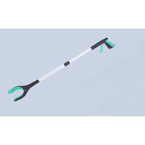 Green Foldable Grabber Tool with Silicone Non-Slip Claws - Ideal for Litter Picking, Outdoor Use, and Household Cleaning