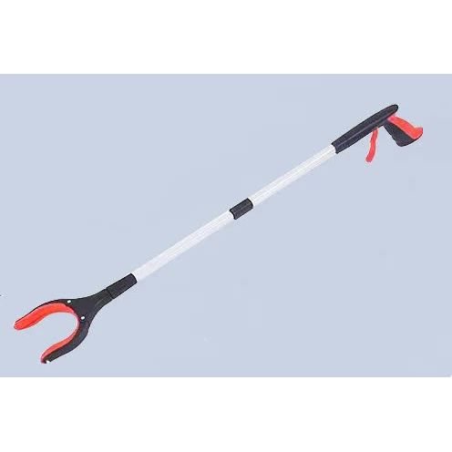 Red Foldable Grabber Tool with Silicone Non-Slip Claws - Ideal for Litter Picking, Outdoor Use, and Household Cleaning