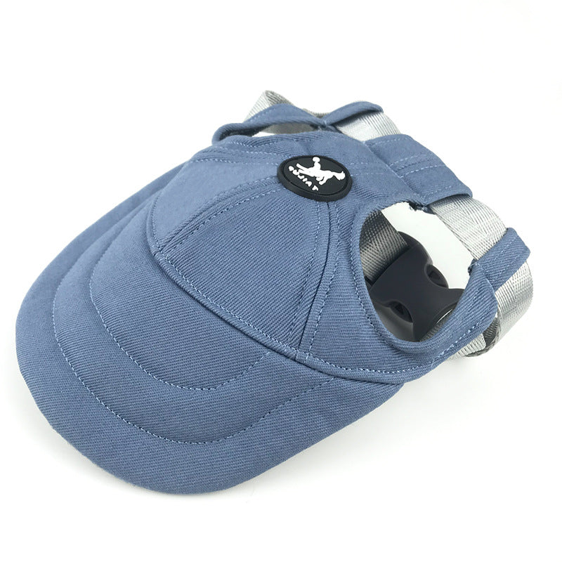 Size S Light Blue Adjustable Pet Baseball Cap for Cats and Dogs - Cute Sun Protection Hat for Outdoor Adventures