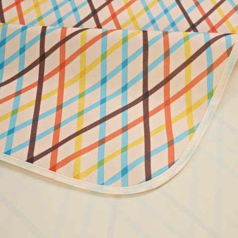 Yellow Stripes Stitching Premium Picnic Mat - Extra Thick & Waterproof Oxford Cloth Camping Blanket - 145x200cm