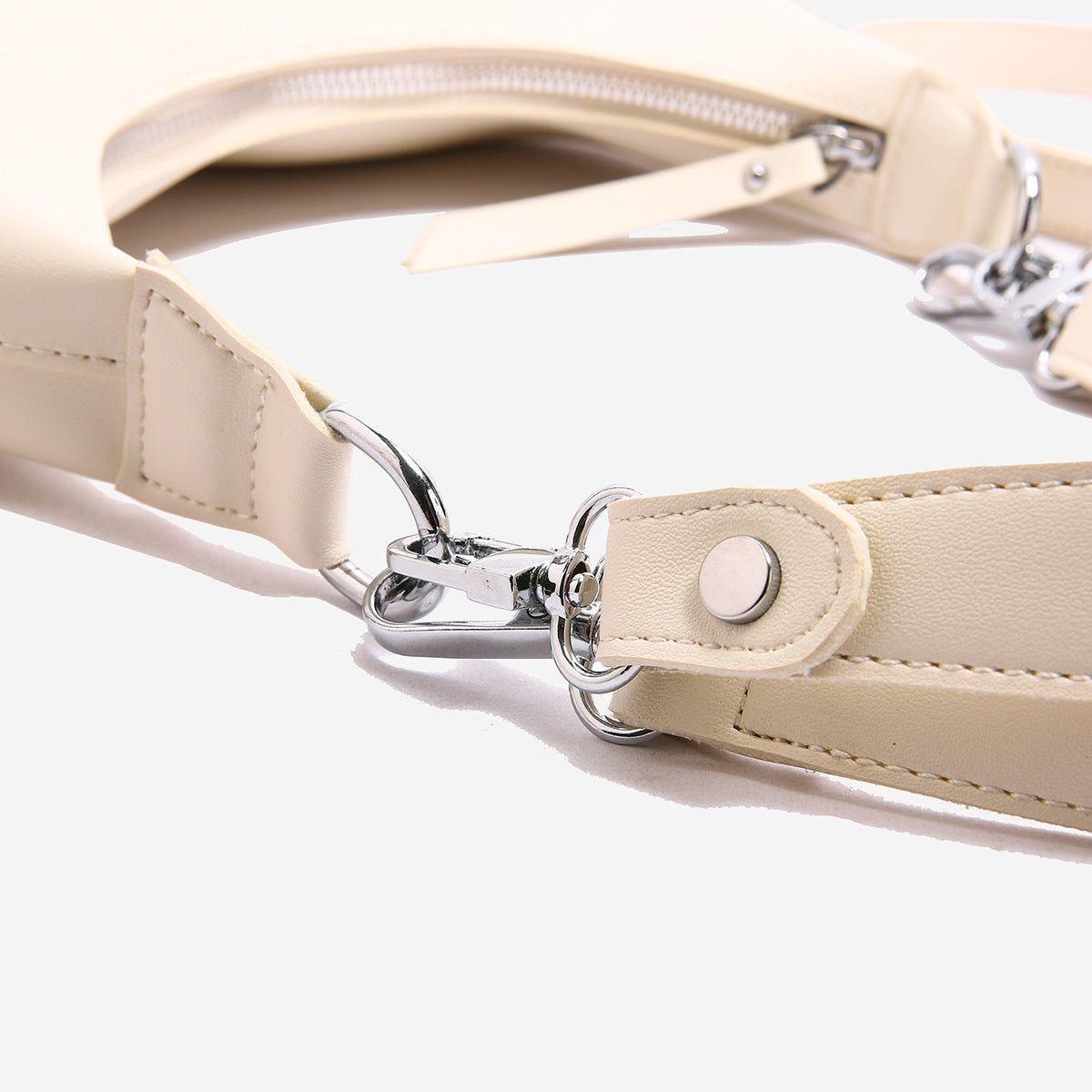 Blue Women's Trendy PU Leather Shoulder Bag - Fashionable Underarm Hobo Bag with Adjustable Strap