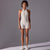 Size M White Gray High-Impact Seamless Bodysuit - Nude Feel Yoga & Fitness Romper