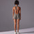 Size M Grey High-Impact Seamless Bodysuit - Nude Feel Yoga & Fitness Romper