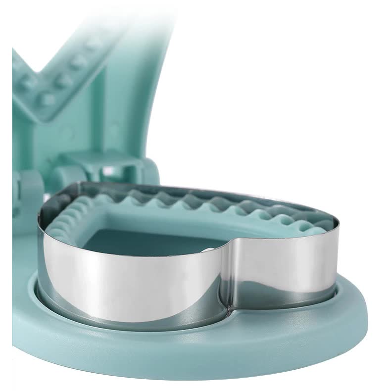 3 Pcs Green Heart Sandwich Maker Sealer - DIY Toast Pocket Bread Cutter & Sealer Mold (PP + 304 Stainless Steel)