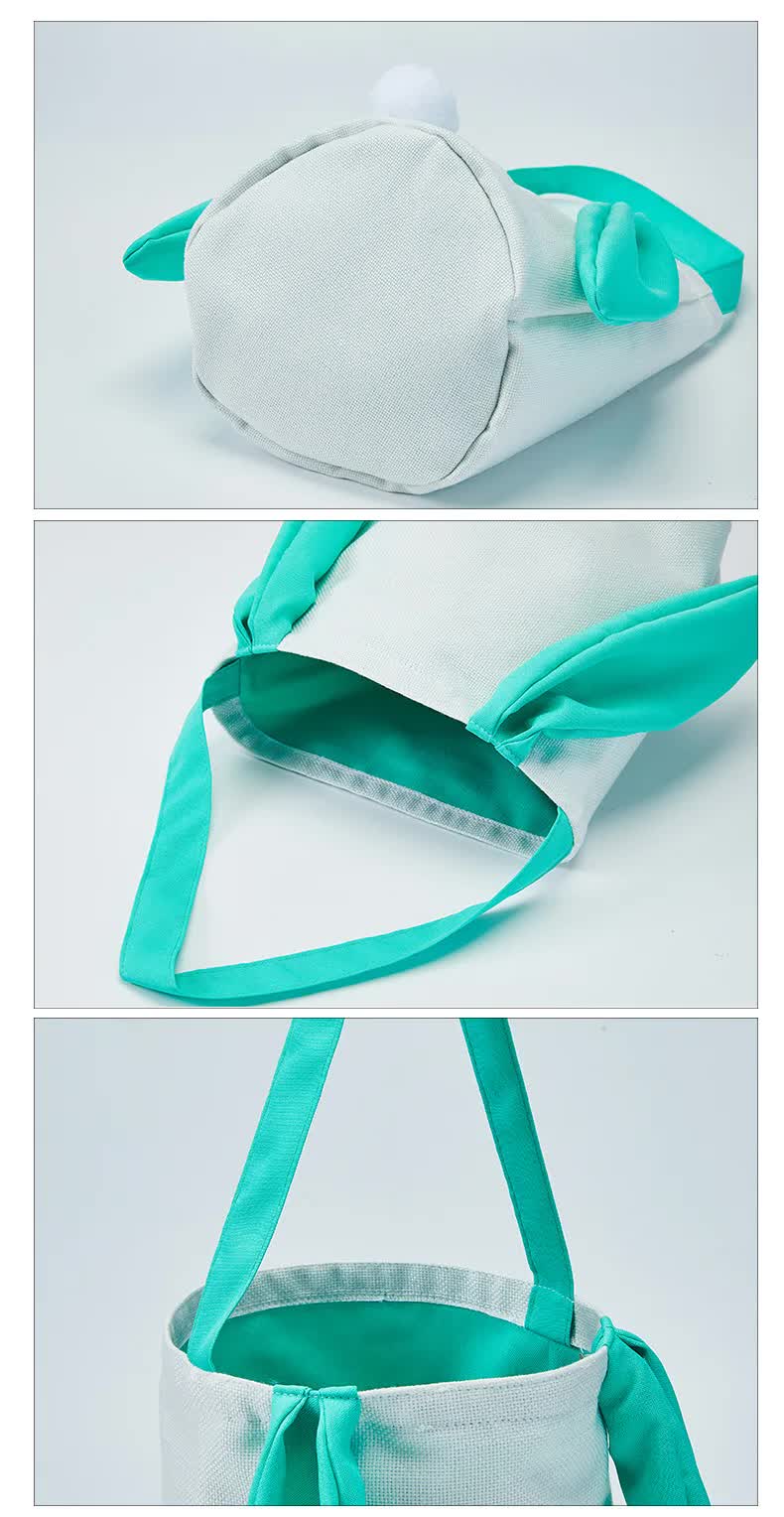 Red Adorable Easter Bunny Ear Tote Bag - Stylish Rabbit-Themed Candy Bag