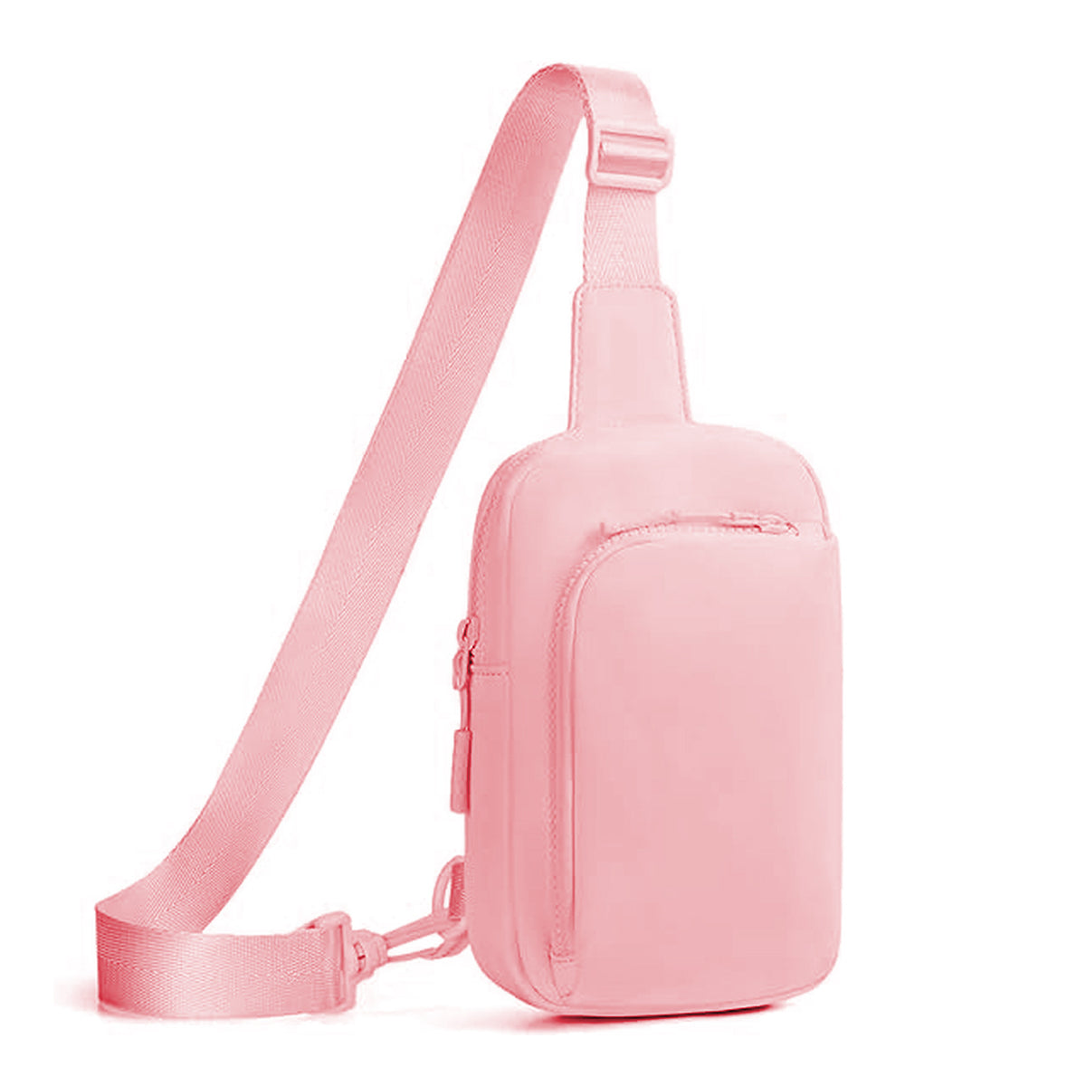 Pink Trendy Waterproof Sling Bag - Lightweight Crossbody Chest Pack, Adjustable Strap