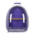Purple Stylish Transparent PVC Pet Carrier Backpack - Large Capacity, Multi-Use for Birds & Cats(Including Wooden Stick)