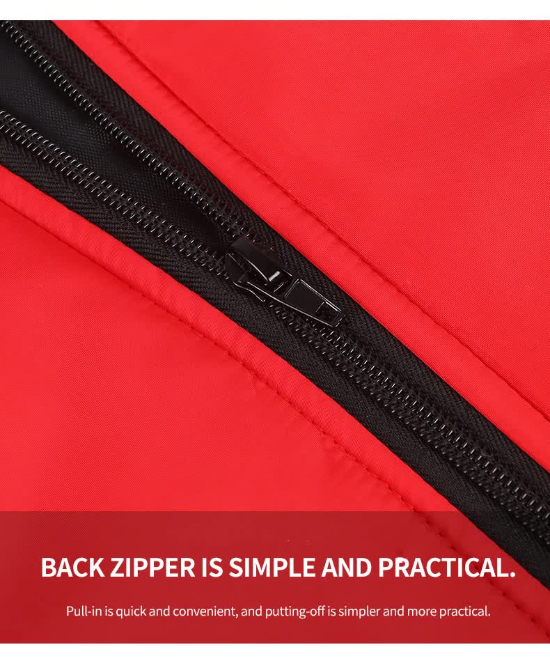 Size 2XL Red Reflective Winter Dog Jacket - Warm & Waterproof Outdoor Coat for Large Breeds