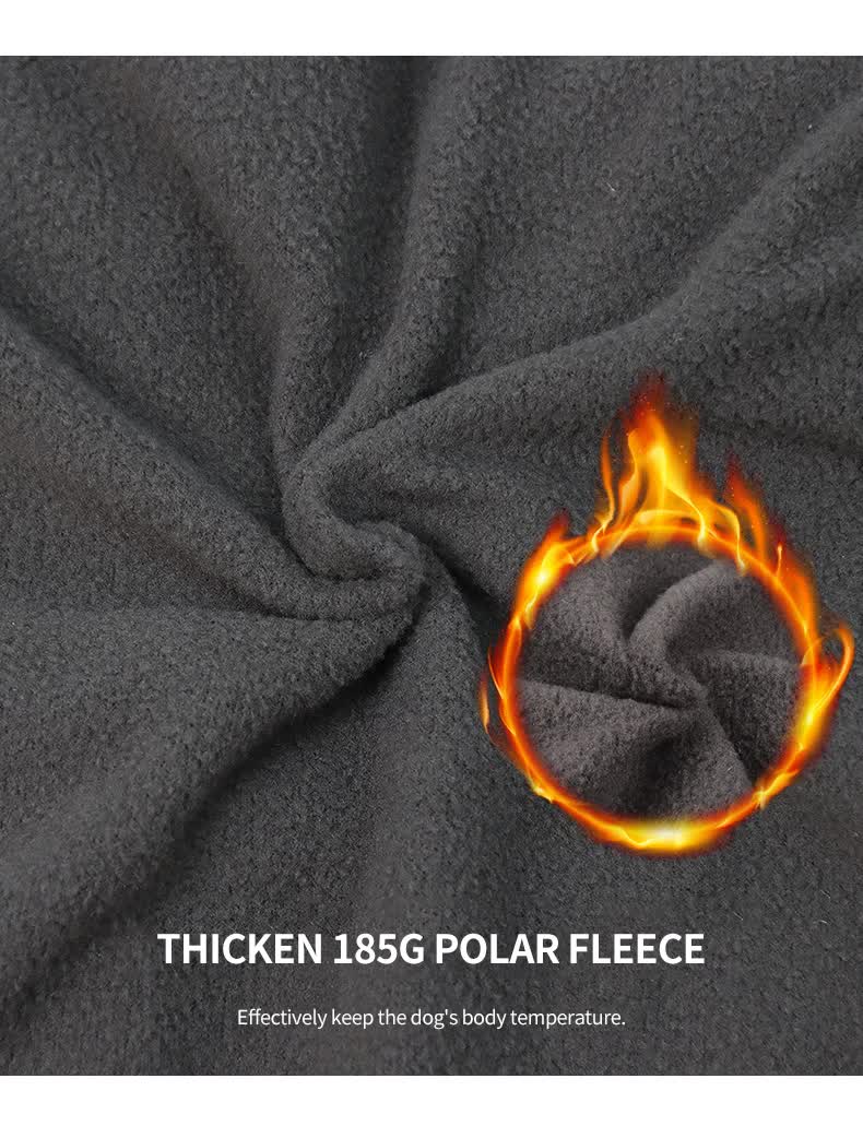 Size 5XL Blue Reflective Winter Dog Jacket - Warm & Waterproof Outdoor Coat for Large Breeds