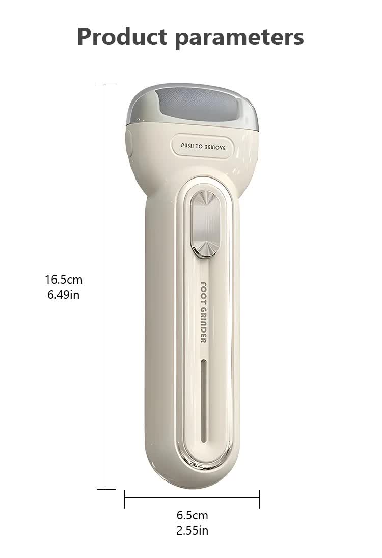 Light Green Electric Foot Grinder with USB Charging - Dual-Speed Callus Remover for Smooth, Exfoliated Feet