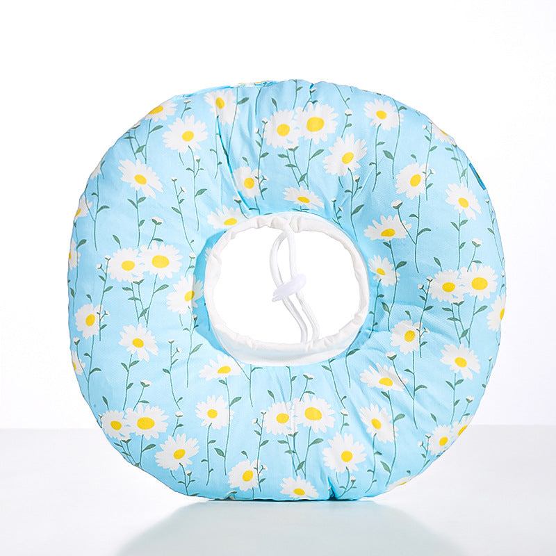 2 pcs Small Chrysanthemum Pet Recovery Collar - Comfortable Anti-Lick Cone for Cats &amp; Dogs Size S