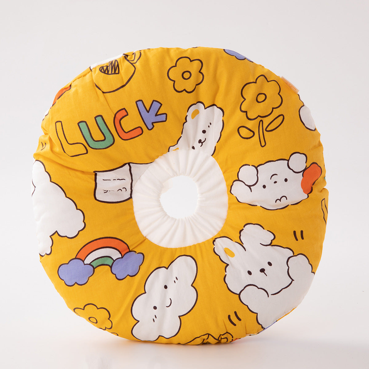 2 pcs Cloud Rabbit Pet Recovery Collar - Comfortable Anti-Lick Cone for Cats &amp; Dogs Size L