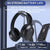 Black Over-Ear Wireless Headphones - Immersive Sound, 360º Surround Sound
