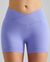 Lavender Purple Yoga Shorts - Seamless, High Waist, Tummy Control Size M