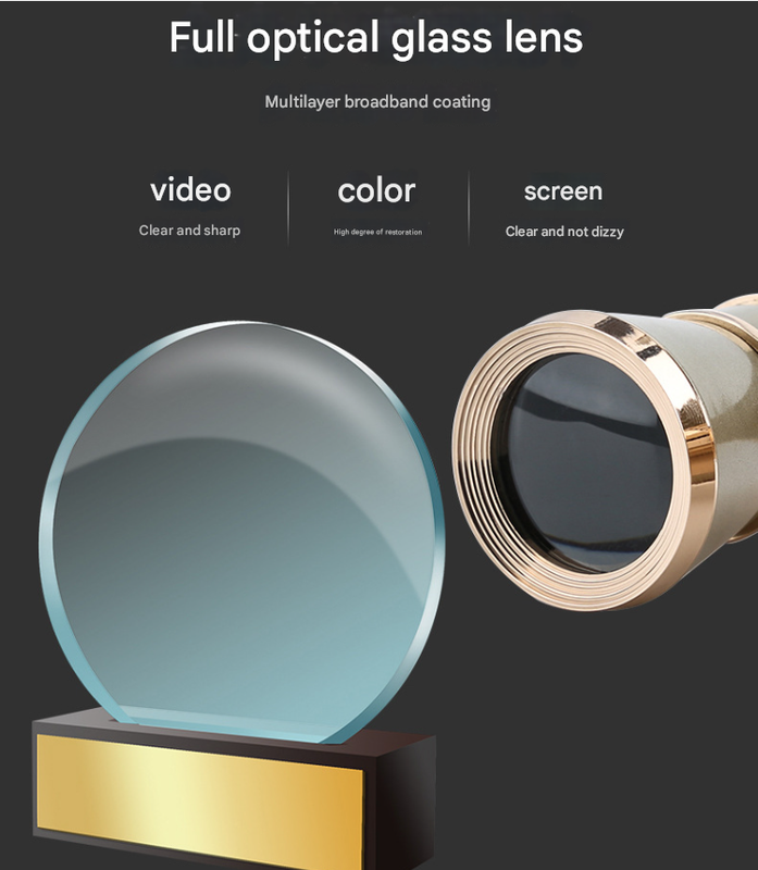 White Elegant Theatre Binoculars - Portable & Stylish Handheld Opera Glasses (Focal length: 400mm)