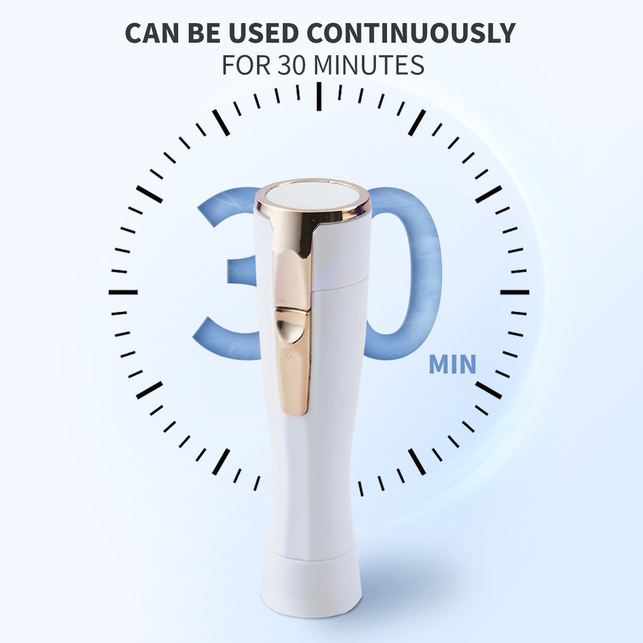 Rose Gold Electric Shaver for Women - Painless Hair Remover with USB Charging