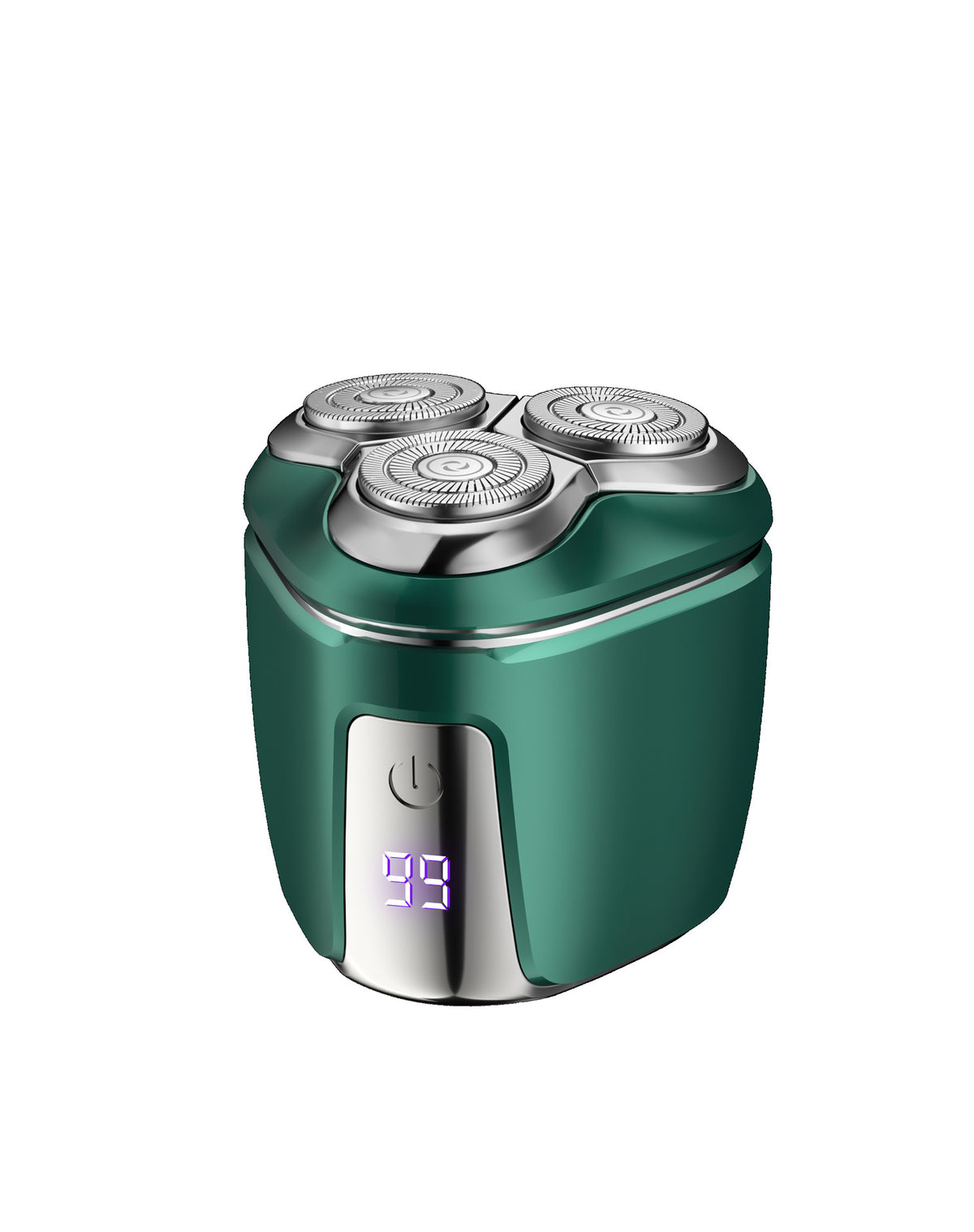 Green Mini Electric Shaver for Men - Portable &amp; Rechargeable Razor for Travel