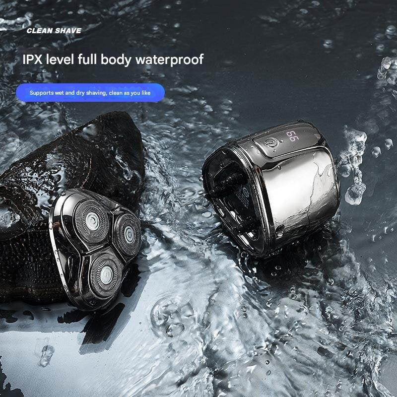 Green Mini Electric Shaver for Men - Portable & Rechargeable Razor for Travel