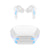 White Wireless Gaming Earbuds - Bluetooth 5.2, Low Delay, 3D Stereo