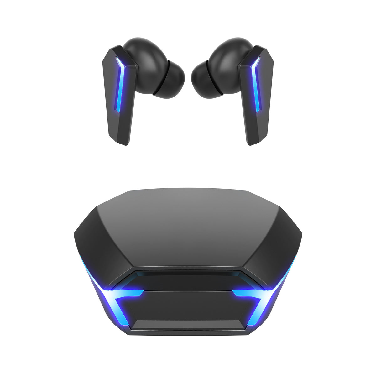 Black Wireless Gaming Earbuds - Bluetooth 5.2, Low Delay, 3D Stereo