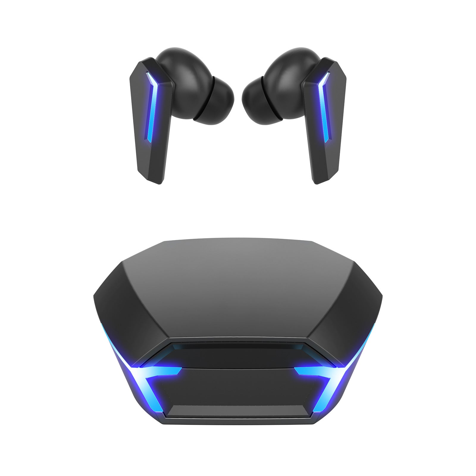 Black Wireless Gaming Earbuds - Bluetooth 5.2, Low Delay, 3D Stereo