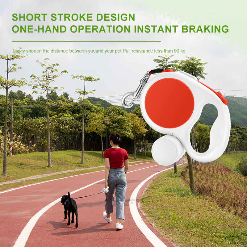 Black 5M Retractable Dog Leash - With Small Box, Suitable For Small And Medium Dogs