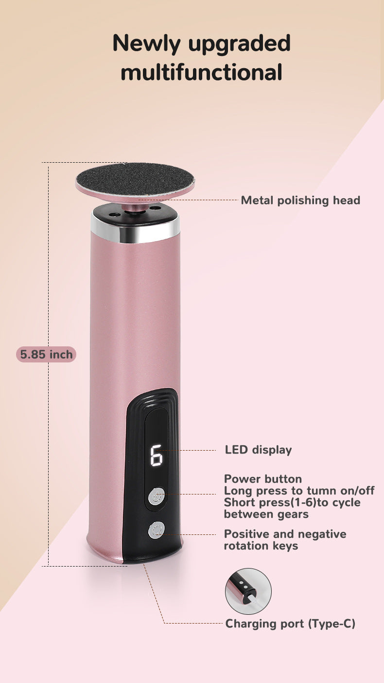 2-in-1 Electric Foot File & Hand Care Tool