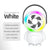 White Astronaut Portable Fan - USB Rechargeable Desk Fan with RGB Night Light