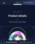 White Astronaut Portable Fan - USB Rechargeable Desk Fan with RGB Night Light