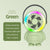Green Astronaut Portable Fan - USB Rechargeable Desk Fan with RGB Night Light
