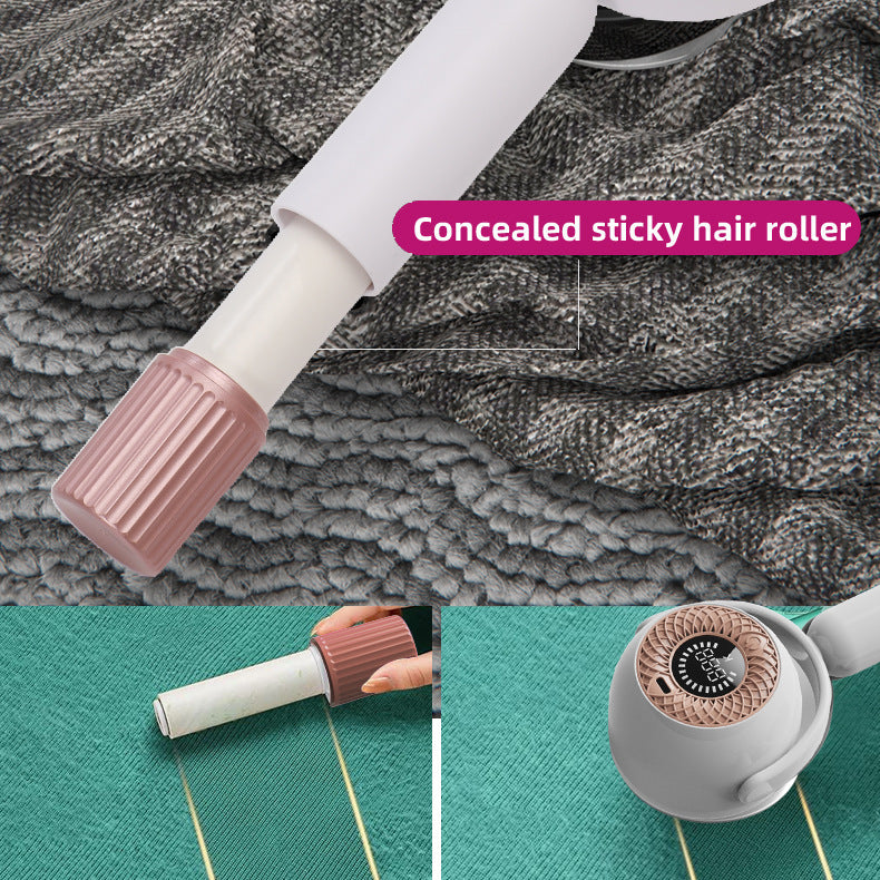 2-in-1 Fabric Shaver & Sticky Roller - USB Rechargeable Lint Remover